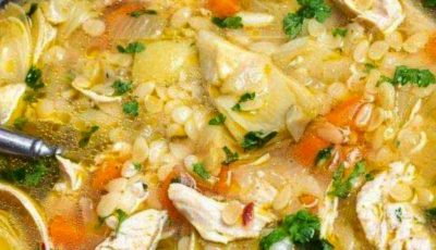 Lemon Artichoke Chicken Soup